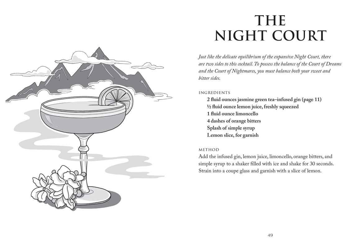 The Unofficial A Court of Thorns and Roses Cocktail Book by J. Becker