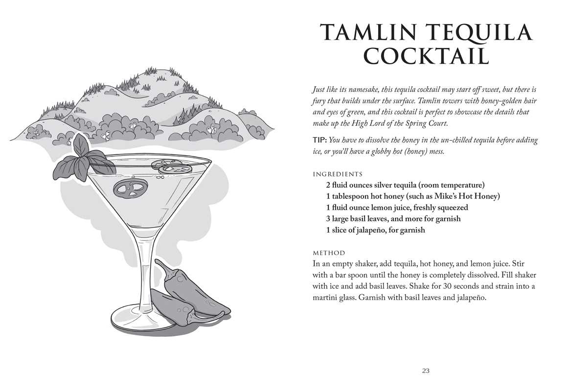 The Unofficial A Court of Thorns and Roses Cocktail Book by J. Becker