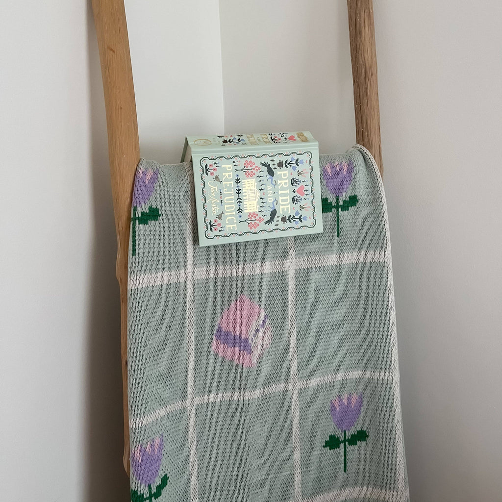 Floral Bookish Throw