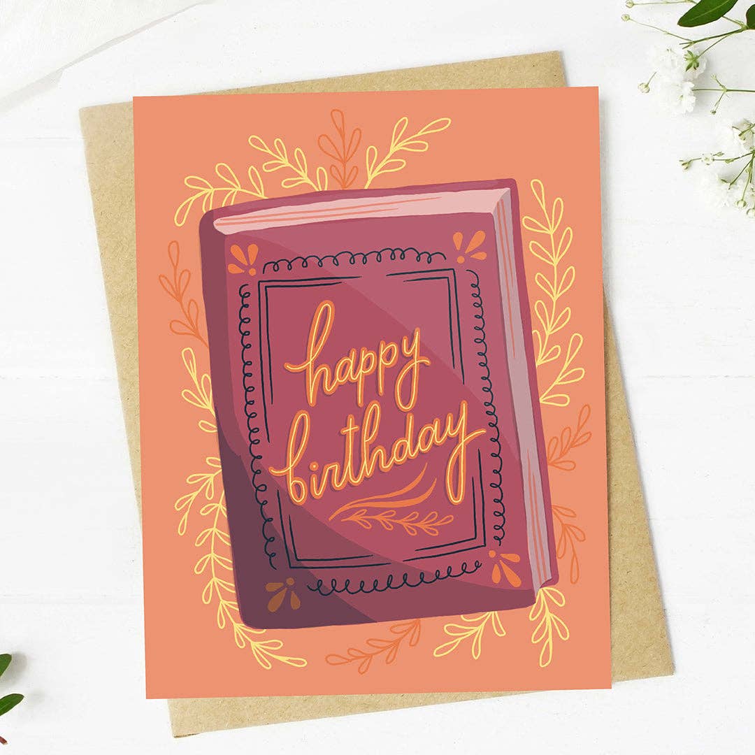 Happy Birthday Bookish Greeting Card