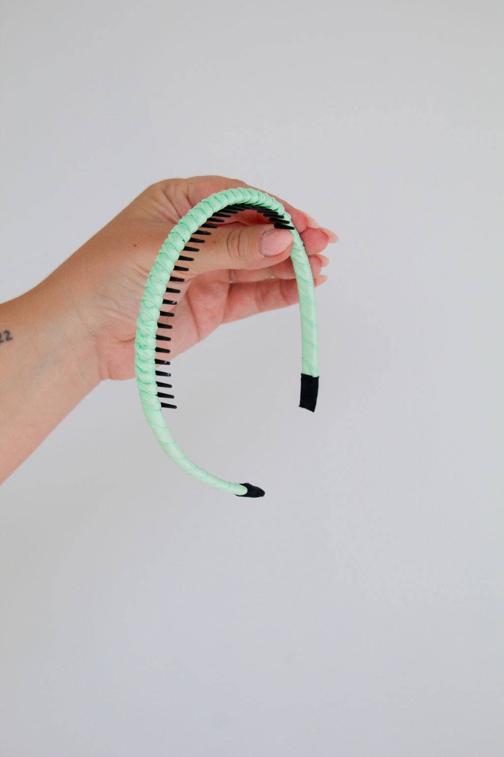 Satin Wrapped Mini Tooth Hard Headband