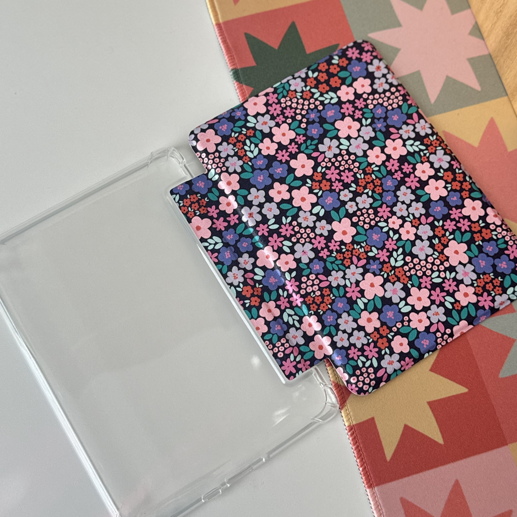 Ditsy Floral Clear Back Kindle Cases | Bookish Reader Gift