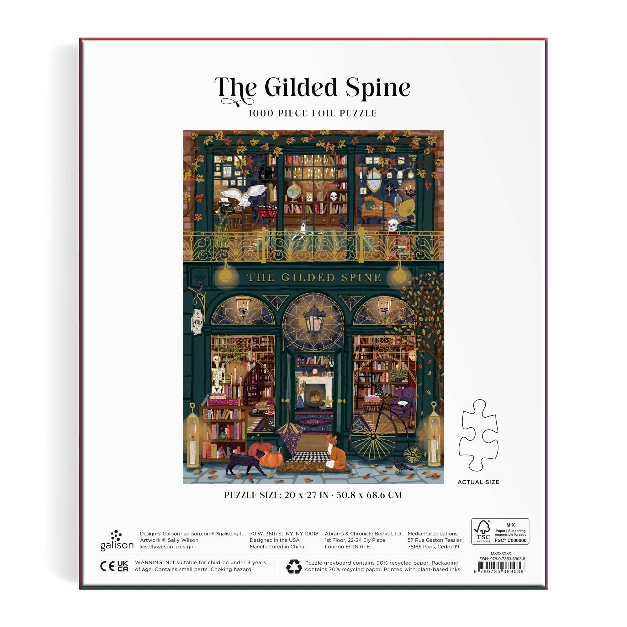The Gilded Spine 1000 Piece Foil Puzzle