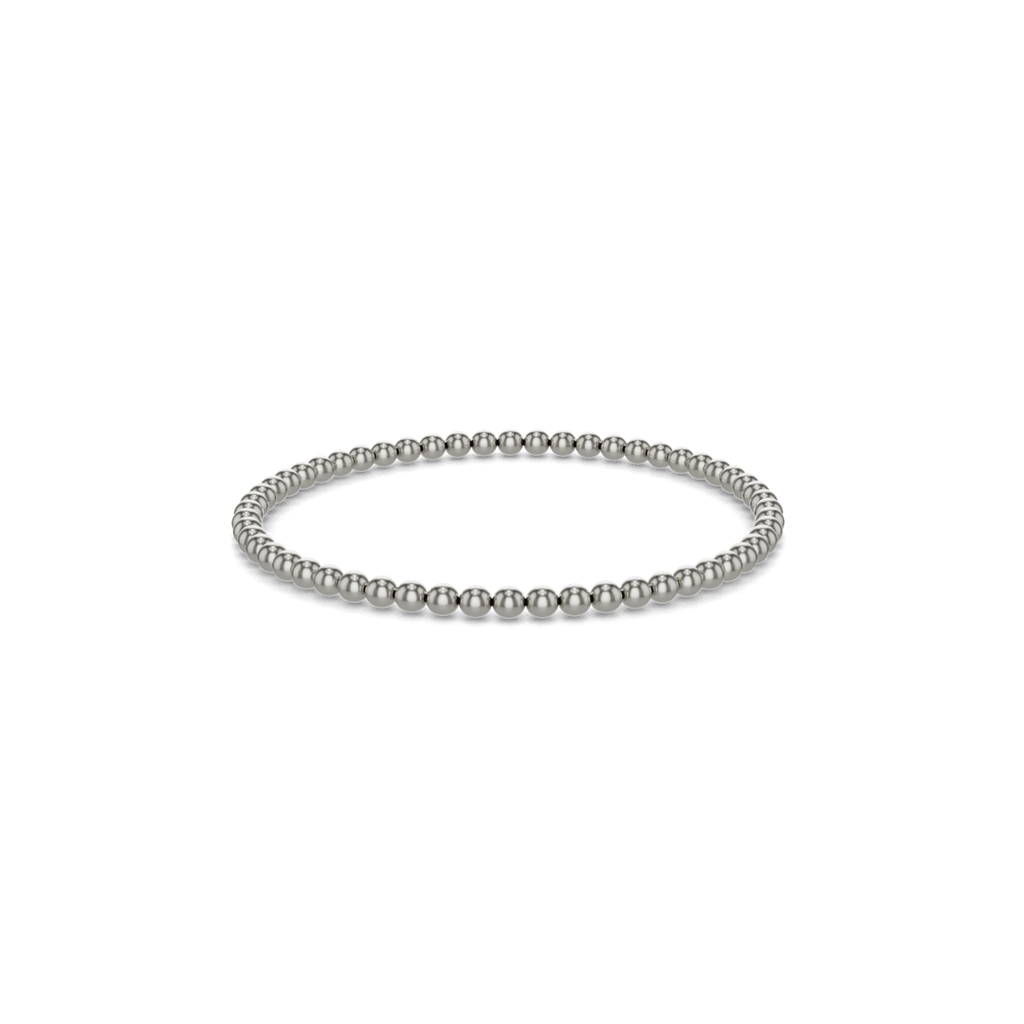 4MM Silver Ball Bracelet