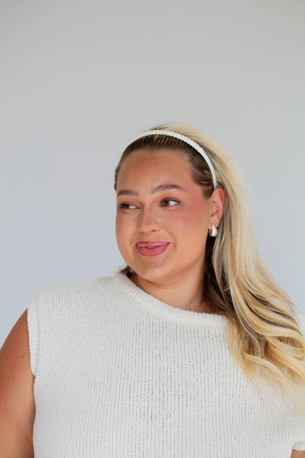 Satin Wrapped Mini Tooth Hard Headband