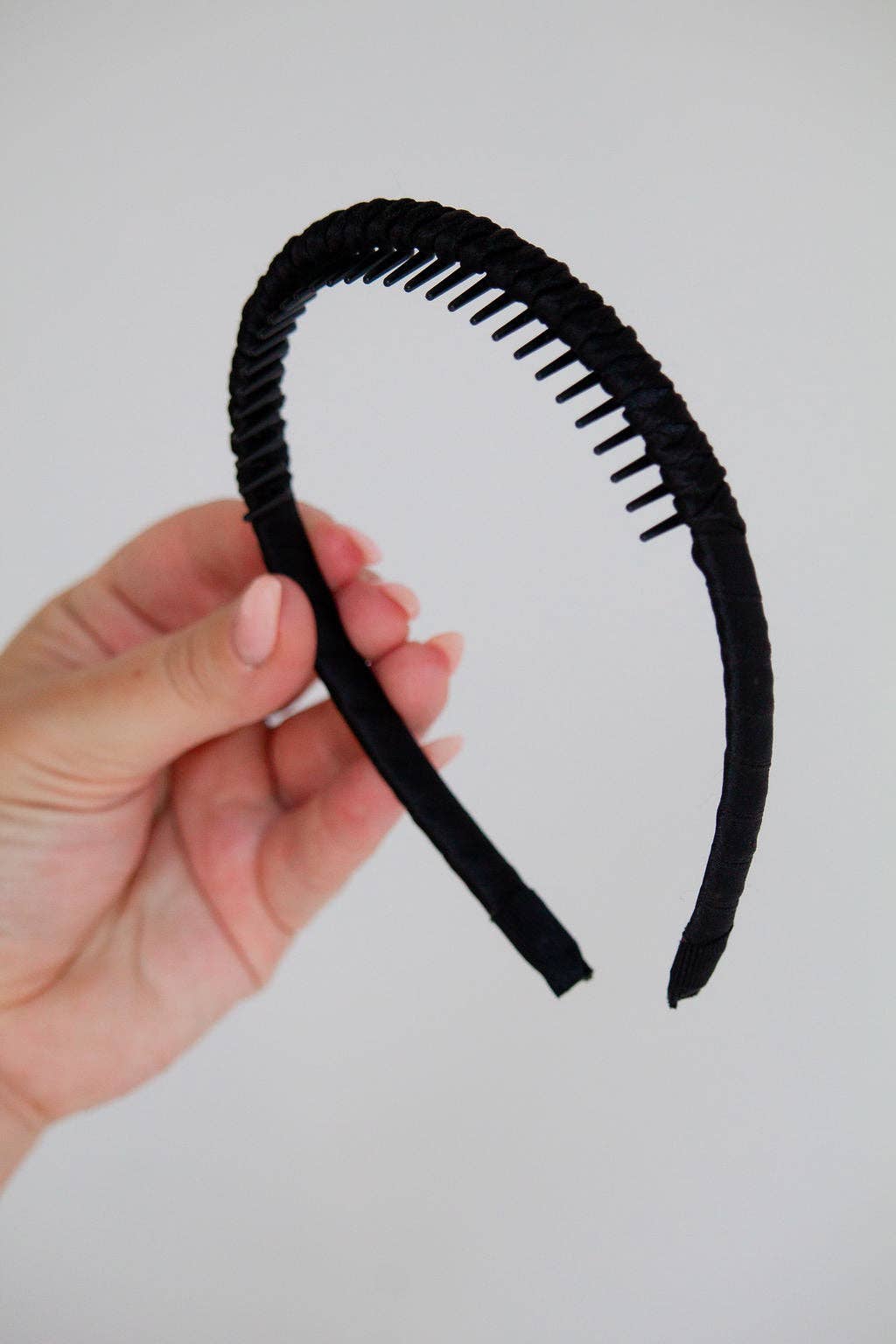 Satin Wrapped Mini Tooth Hard Headband