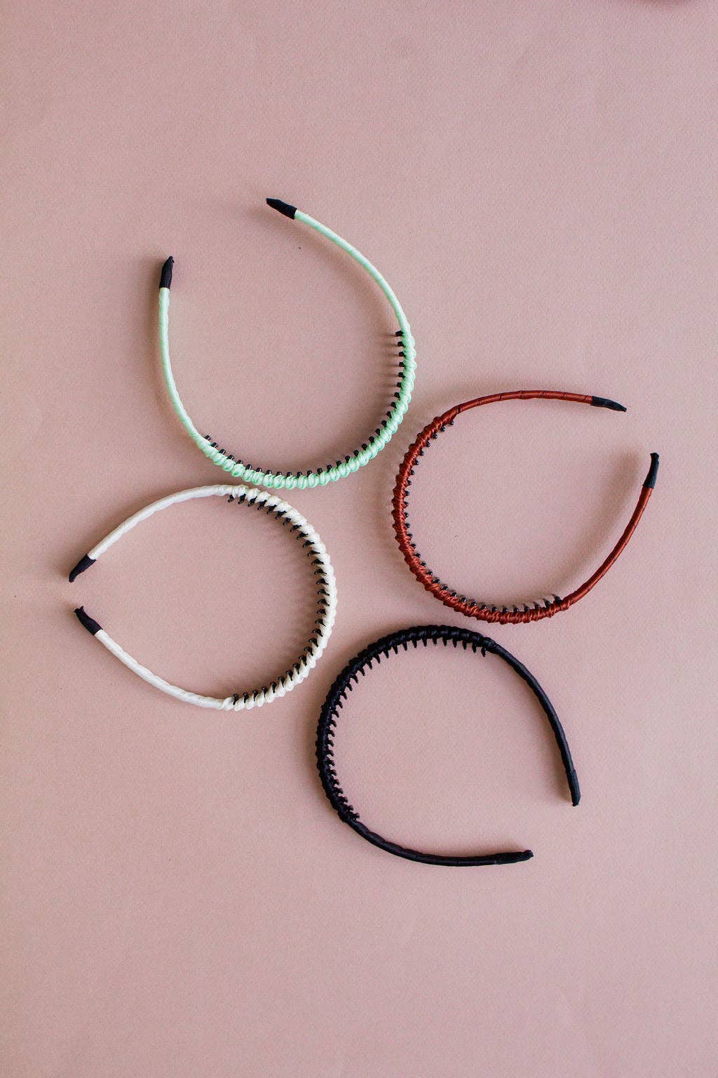 Satin Wrapped Mini Tooth Hard Headband