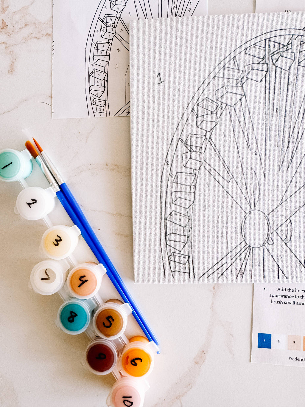 Ferris Wheel Mini Paint by Number