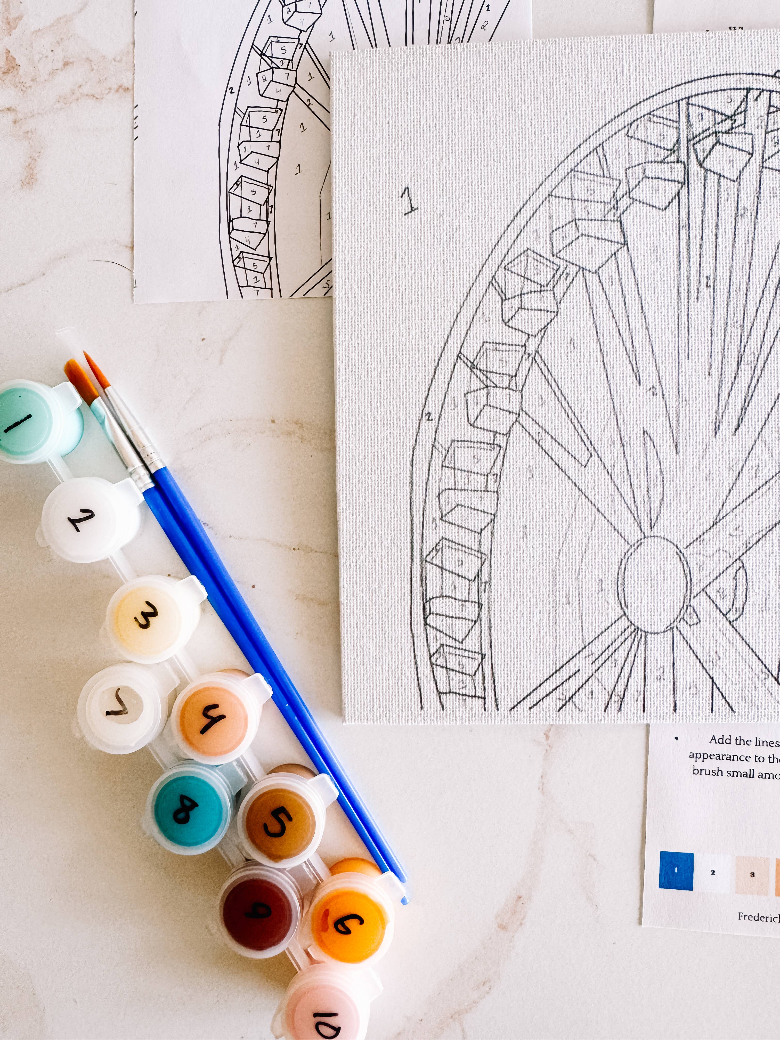 Ferris Wheel Mini Paint by Number