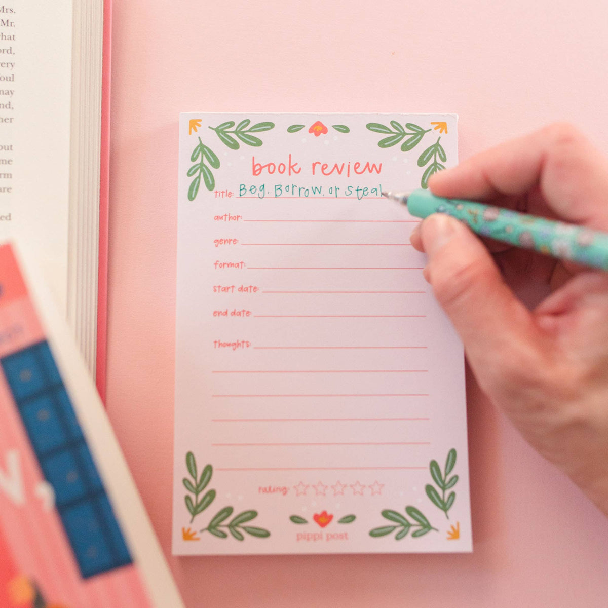 Book Review 4x6 Notepad