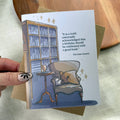 "Celebrated with a good book" Quote Bookish Birthday Card