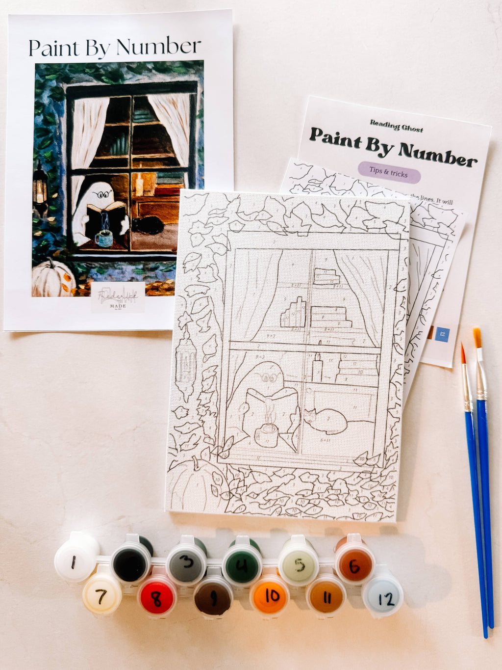 Reading Ghost Mini Paint By Number