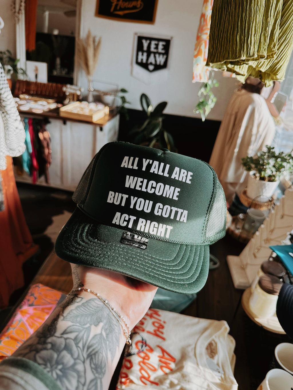 All Yall Are Welcome Trucker Hat