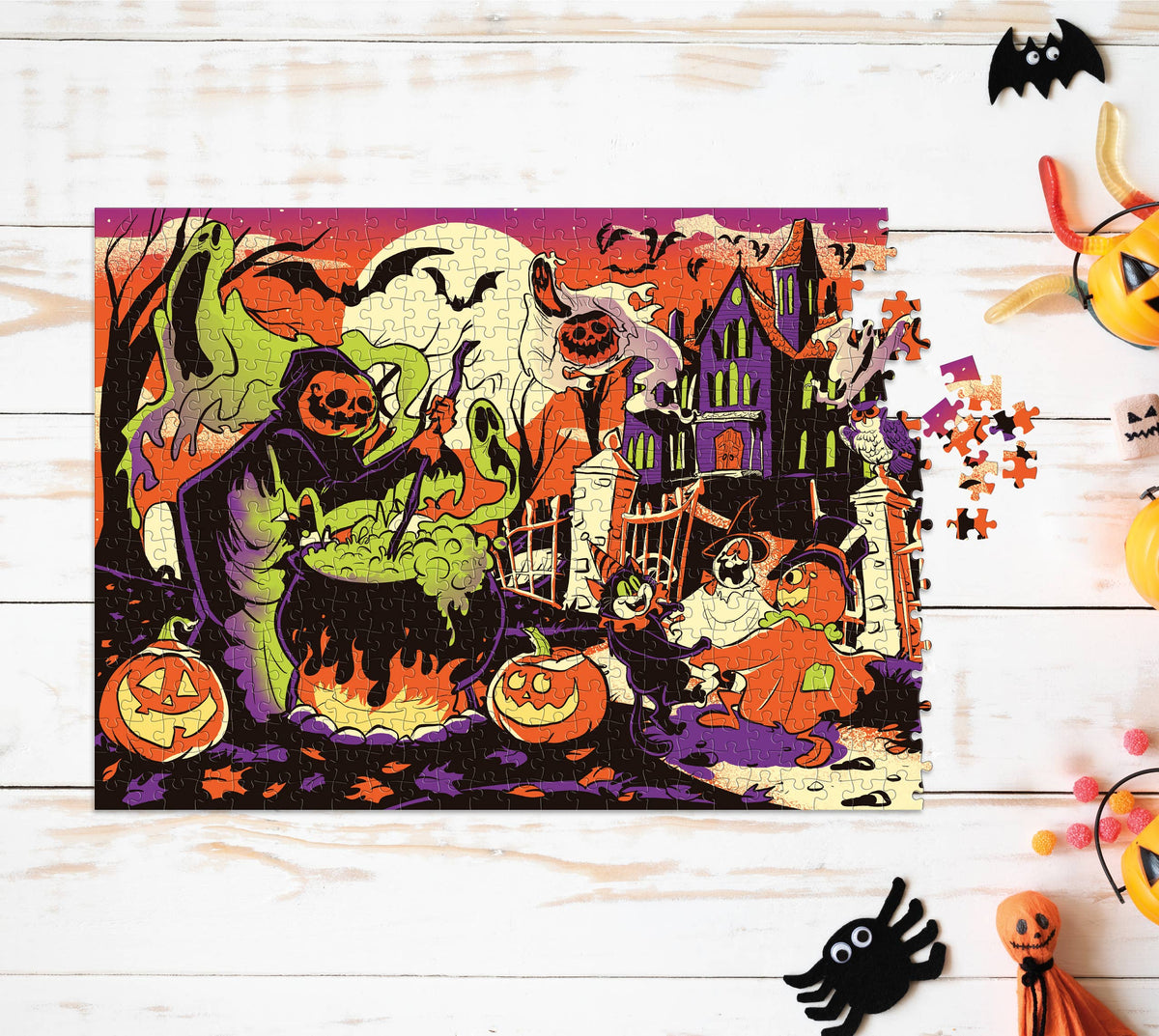 A Haunted Halloween 500-piece Jigsaw Puzzle
