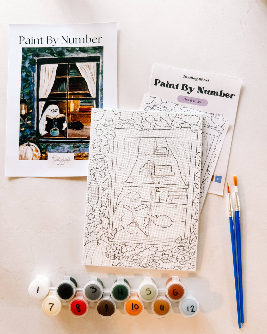 Reading Ghost Mini Paint By Number