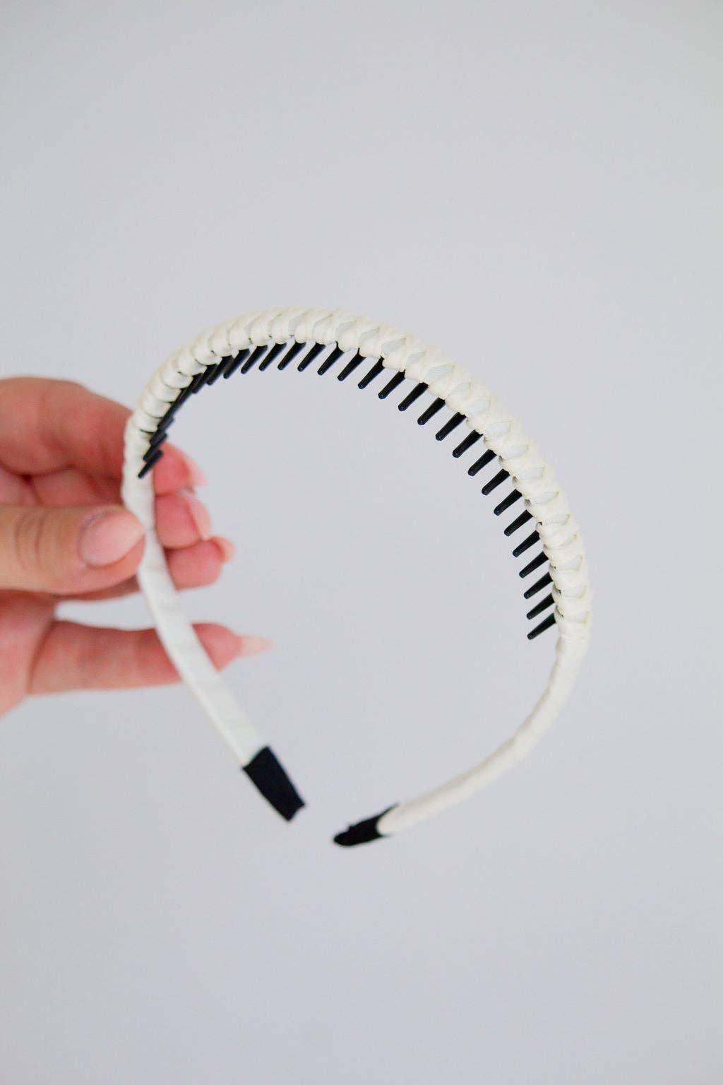 Satin Wrapped Mini Tooth Hard Headband