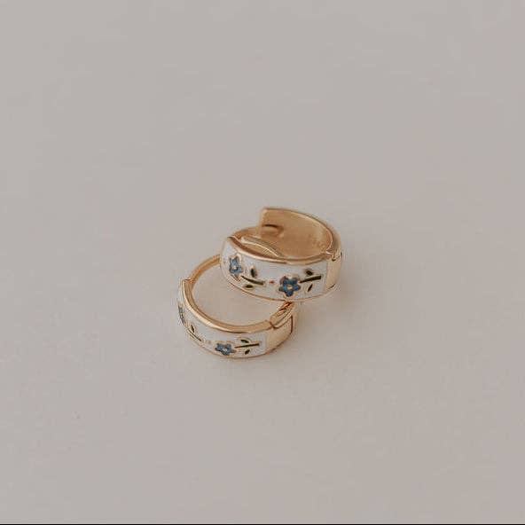 Daphne Tea Cup Hoops