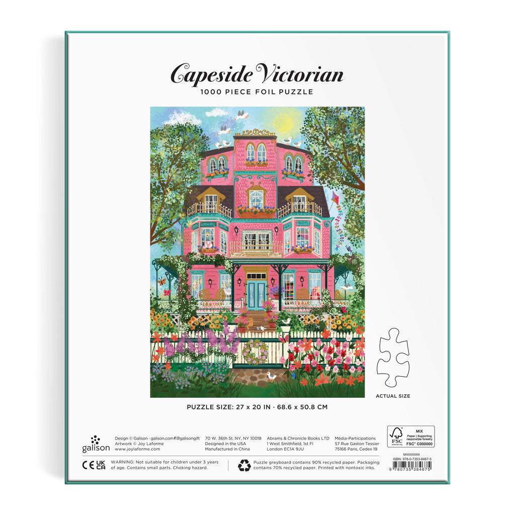 Joy Laforme Capeside Victorian 1000 Piece Foil Puzzle