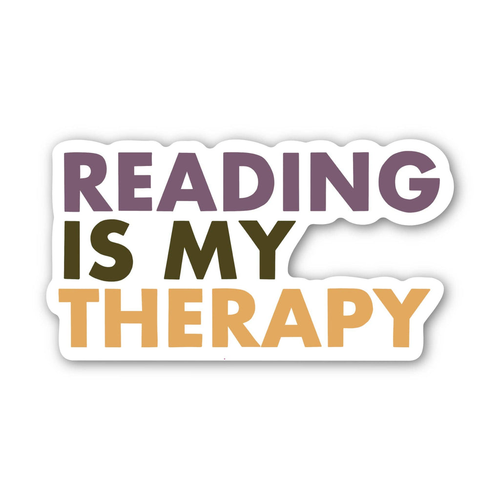 Reading Is My Therapy Text Sticker