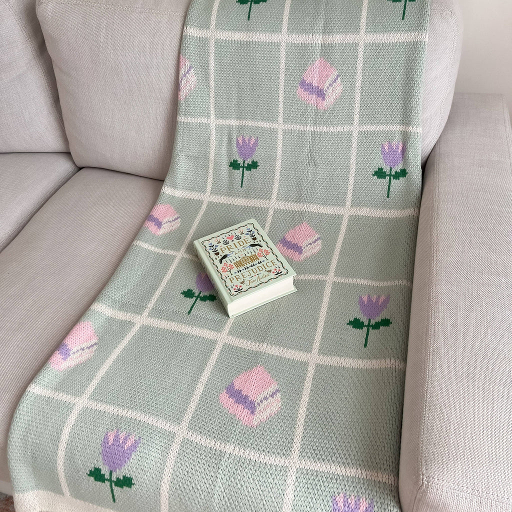 Floral Bookish Throw