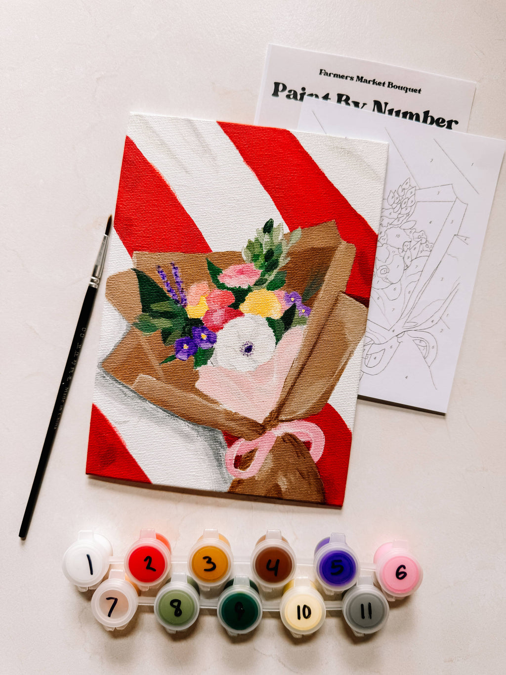 Farmers Market Bouquet Mini Paint By Number
