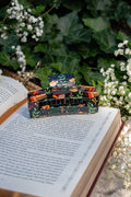 Bookish Hair Claw Clip - Burgundy Books