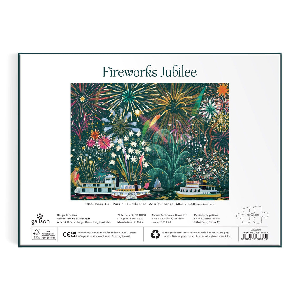 Fireworks Jubilee 1000 Piece Foil Puzzle