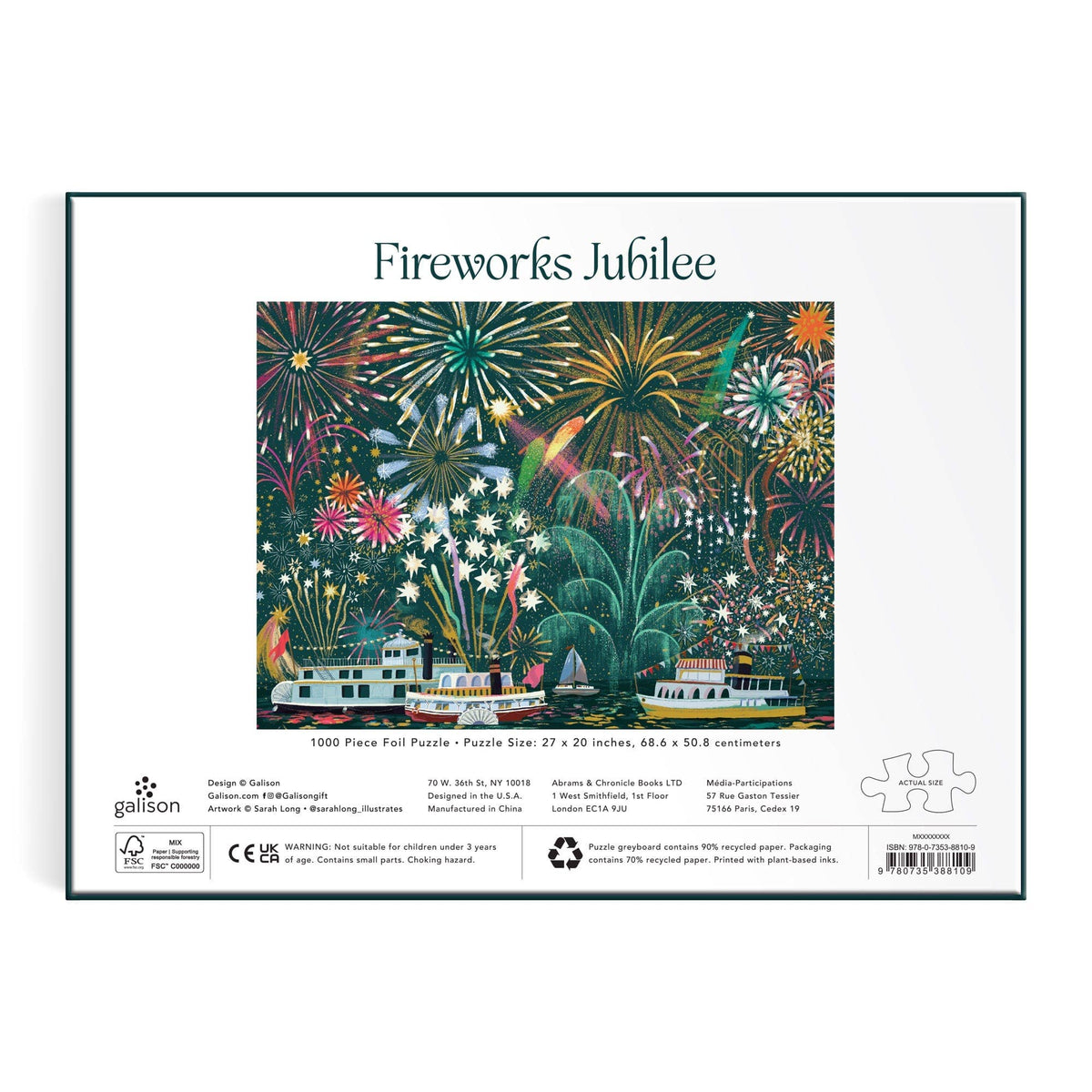 Fireworks Jubilee 1000 Piece Foil Puzzle