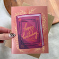 Happy Birthday Bookish Greeting Card