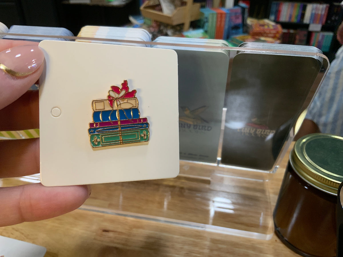 Book pin badges