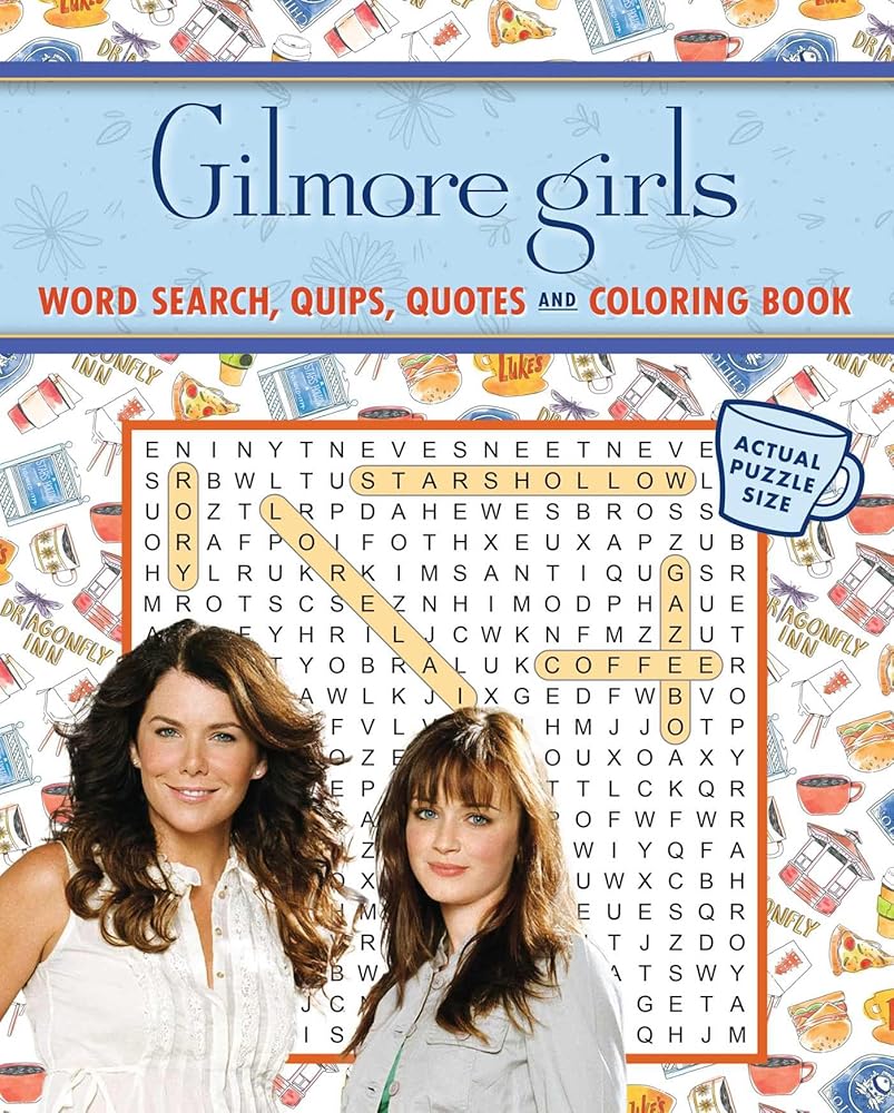Gilmore Girls Word Search, Quips, Quotes, and Coloring Book (Coloring Book & Word Search) cover image