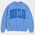 Book Club Blue Varsity Women's Graphic Sweatshirt