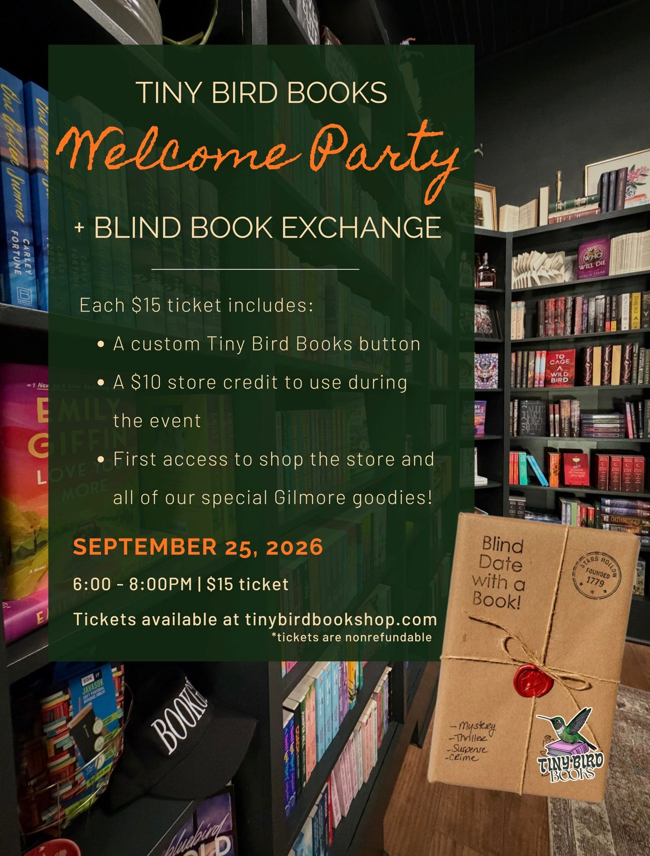 Stars Hollow Welcome Party & Blind Date with a Book Exchange