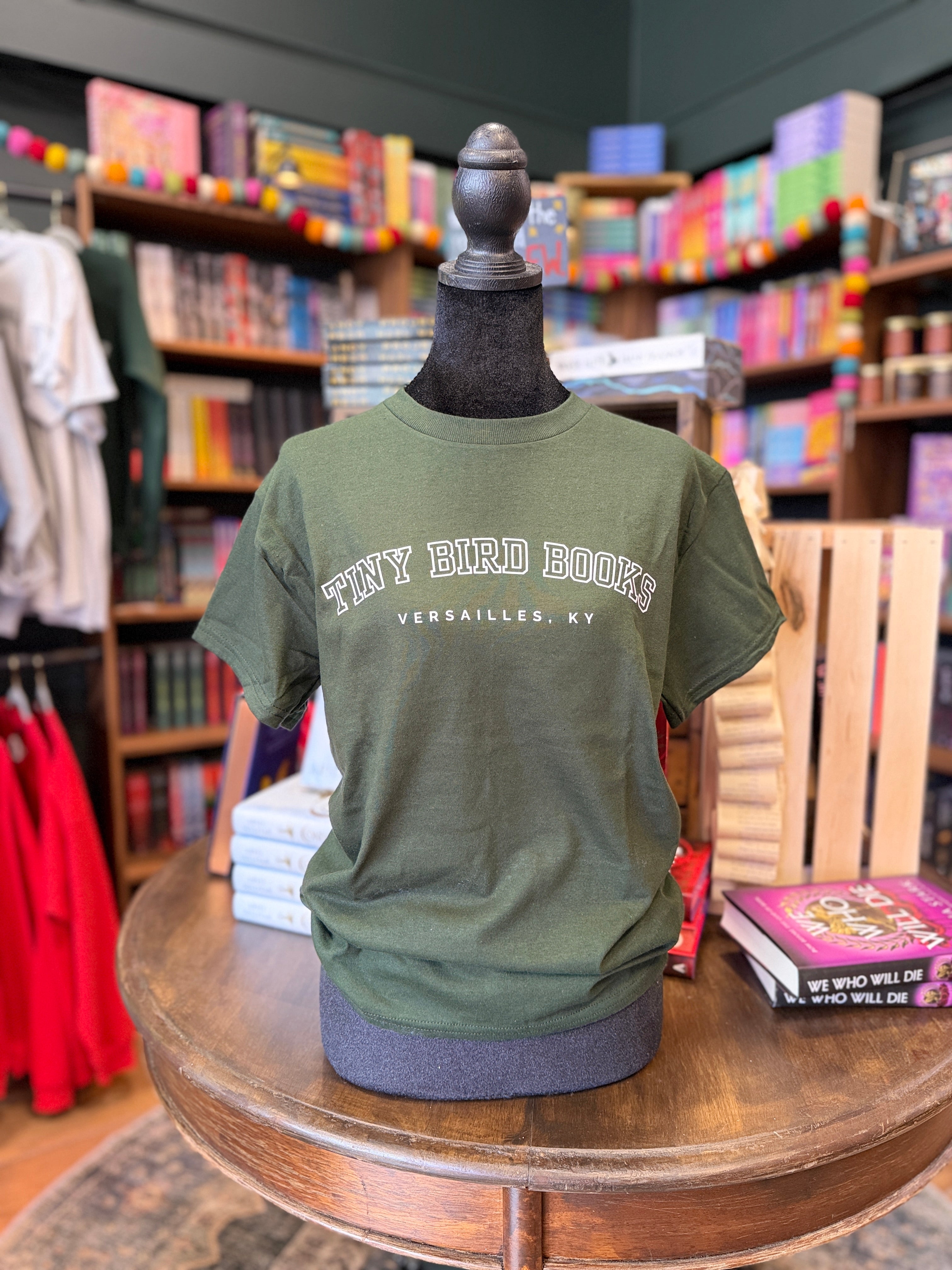 Green Tiny Bird Books Tee