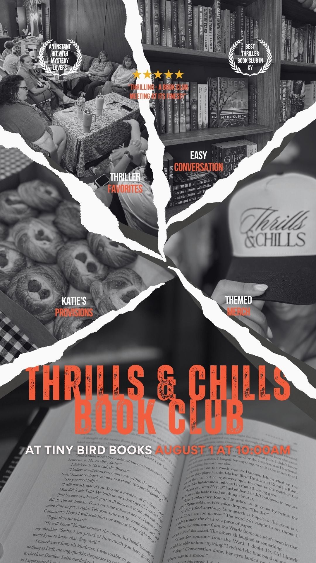August Thrills & Chills Book Club