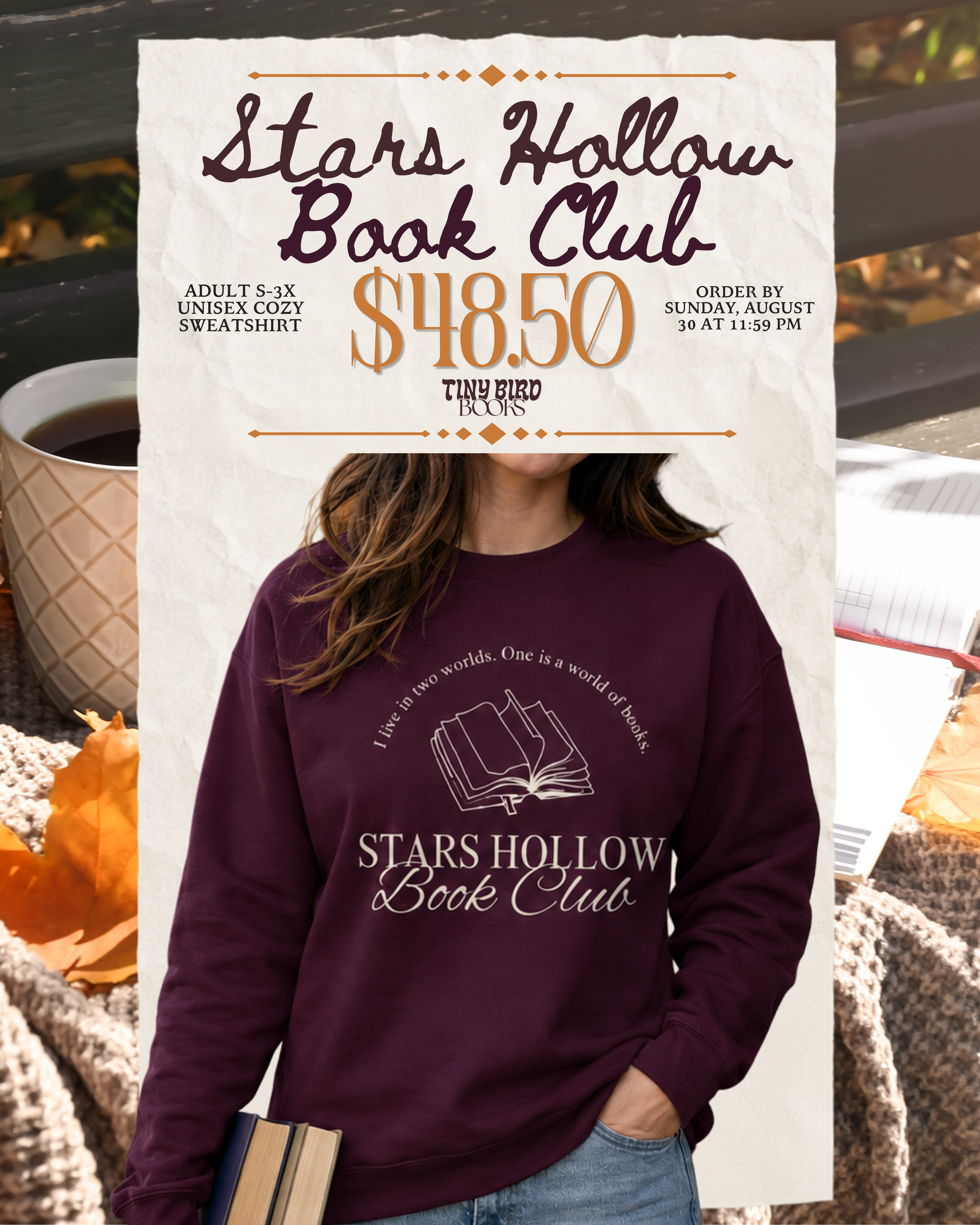 PREORDER Stars Hollow Book Club Sweatshirt
