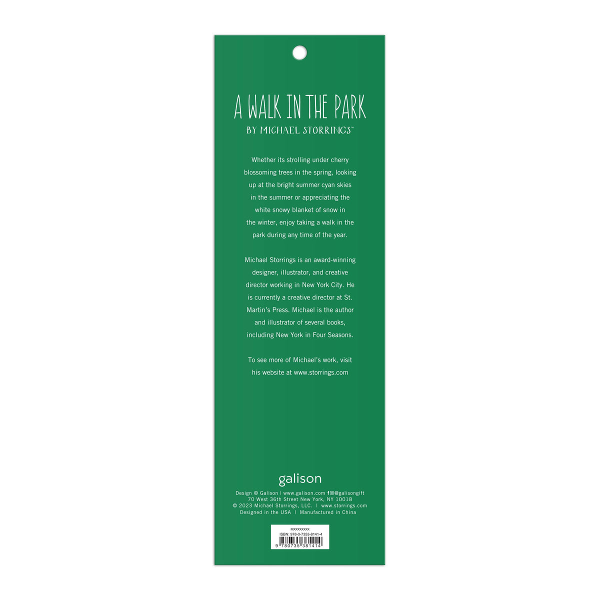 Michael Storrings Walk in the Park Magnetic Bookmarks