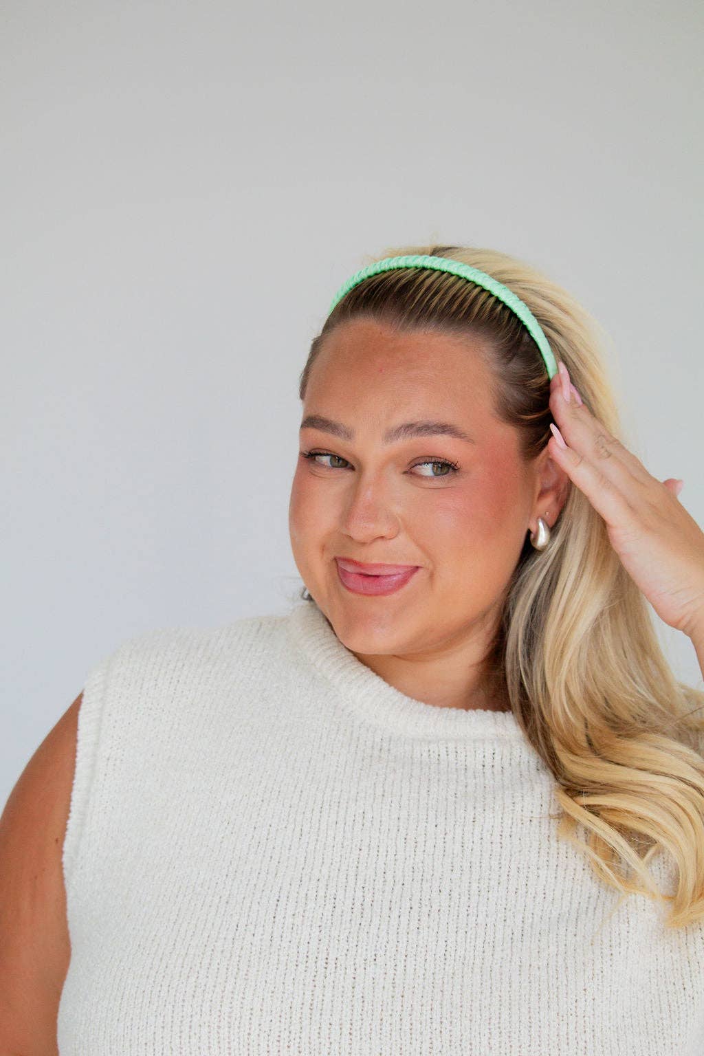 Satin Wrapped Mini Tooth Hard Headband