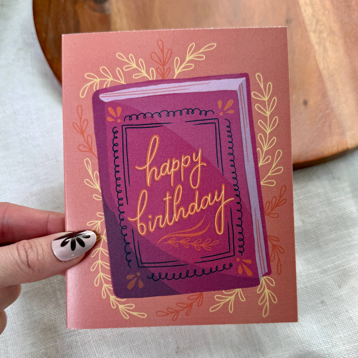 Happy Birthday Bookish Greeting Card