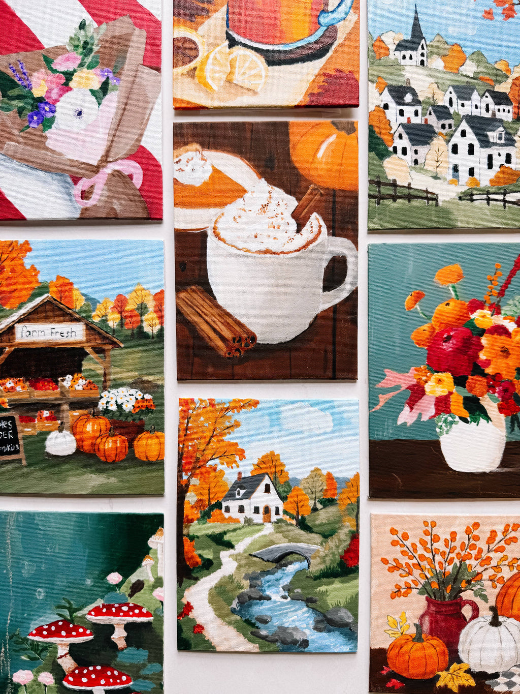 Farmers Market Bouquet Mini Paint By Number