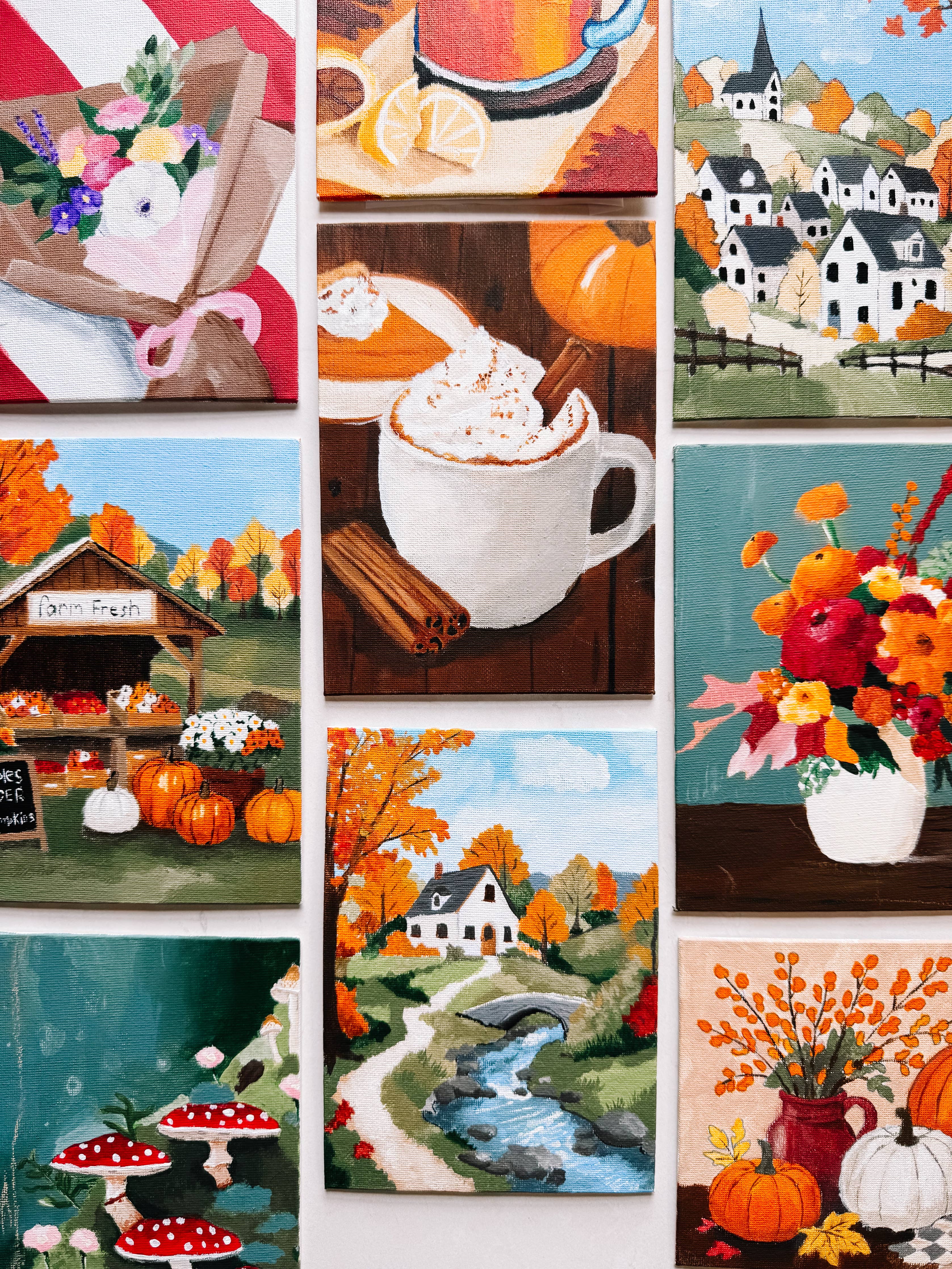 Farmers Market Bouquet Mini Paint By Number