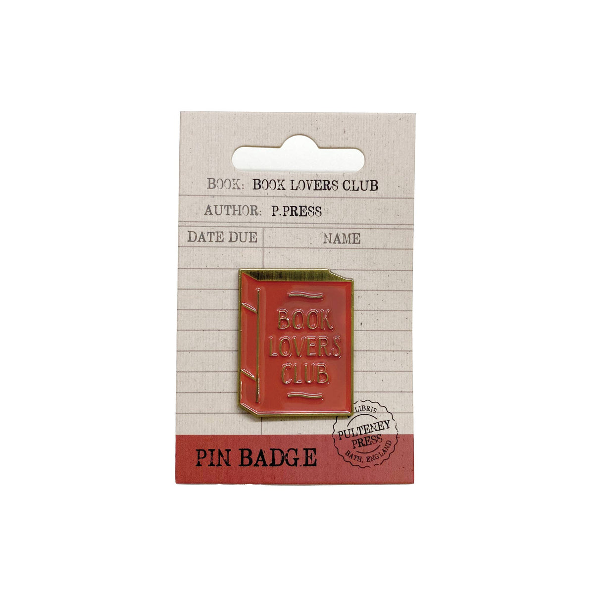 Pin Badge – Book Lovers Club