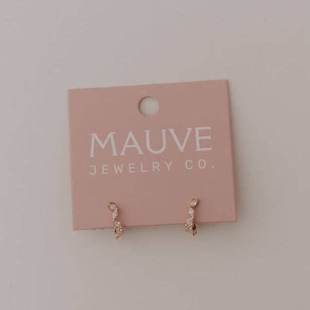 Iris Diamond Hoops