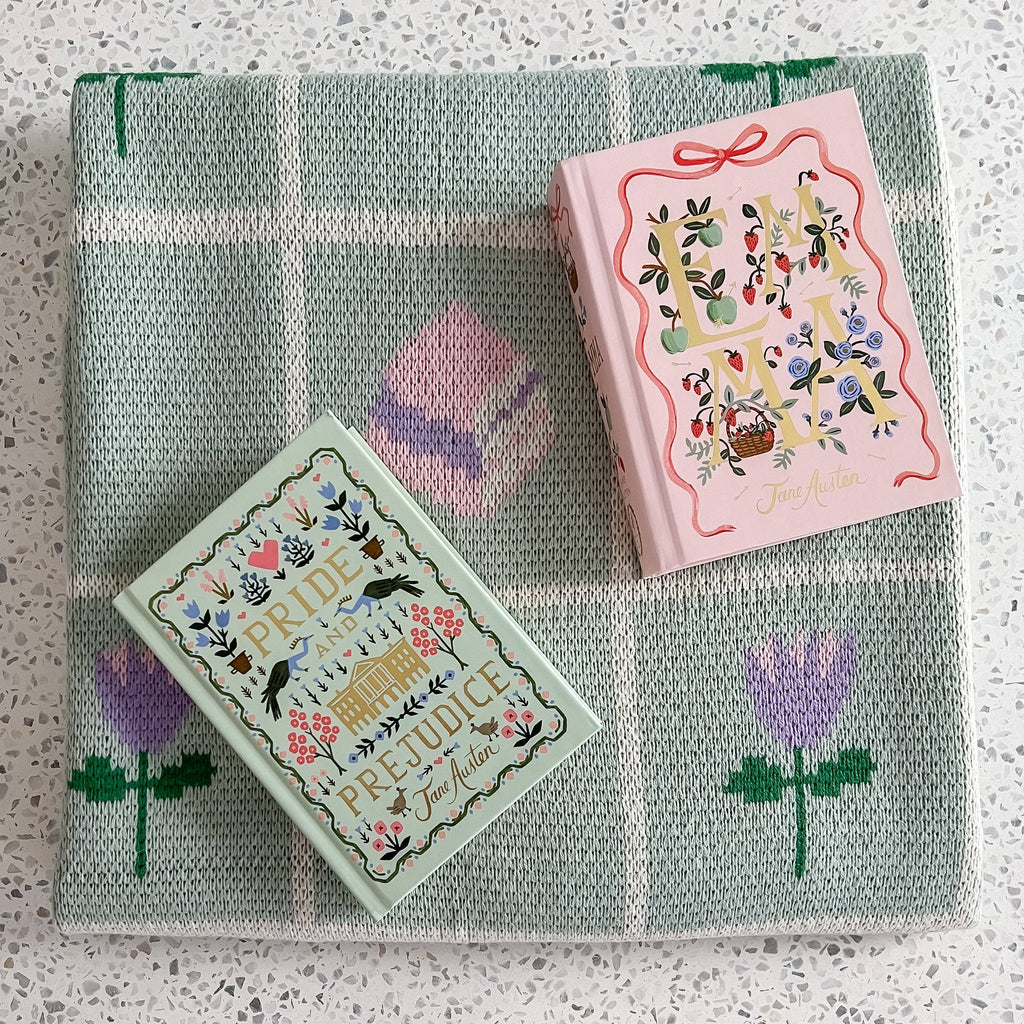 Floral Bookish Throw
