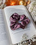 Bookish Fantasy Satin Scrunchie | Maroon Wands