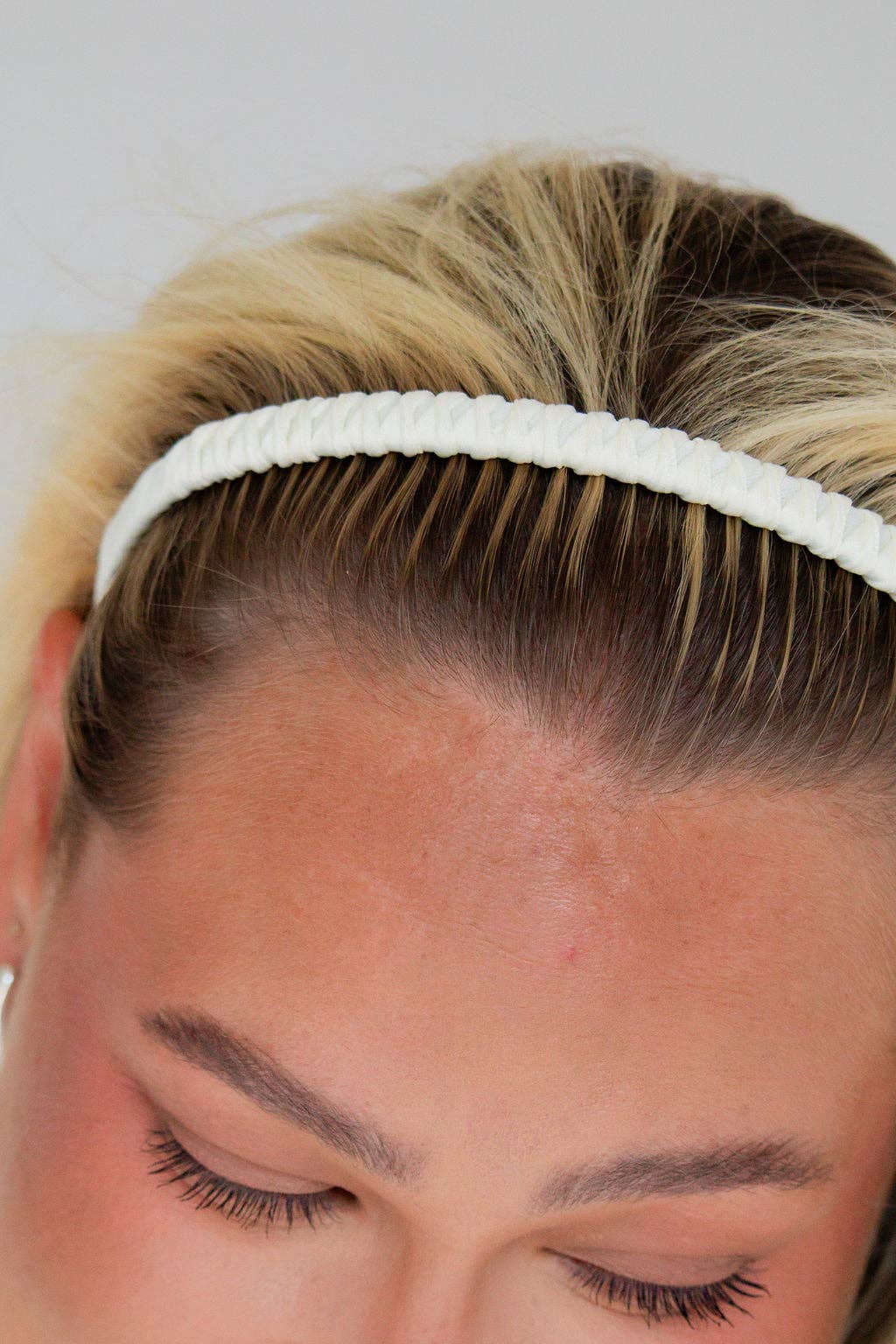 Satin Wrapped Mini Tooth Hard Headband