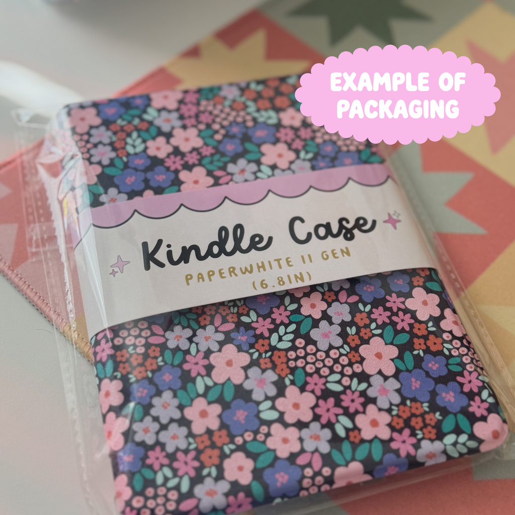 Ditsy Floral Clear Back Kindle Cases | Bookish Reader Gift