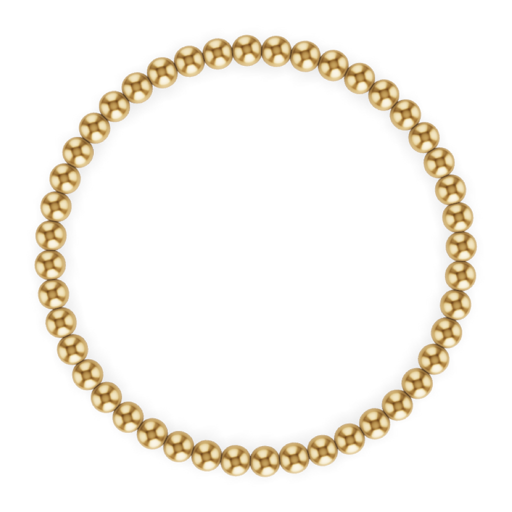 4MM Gold Ball Bracelet